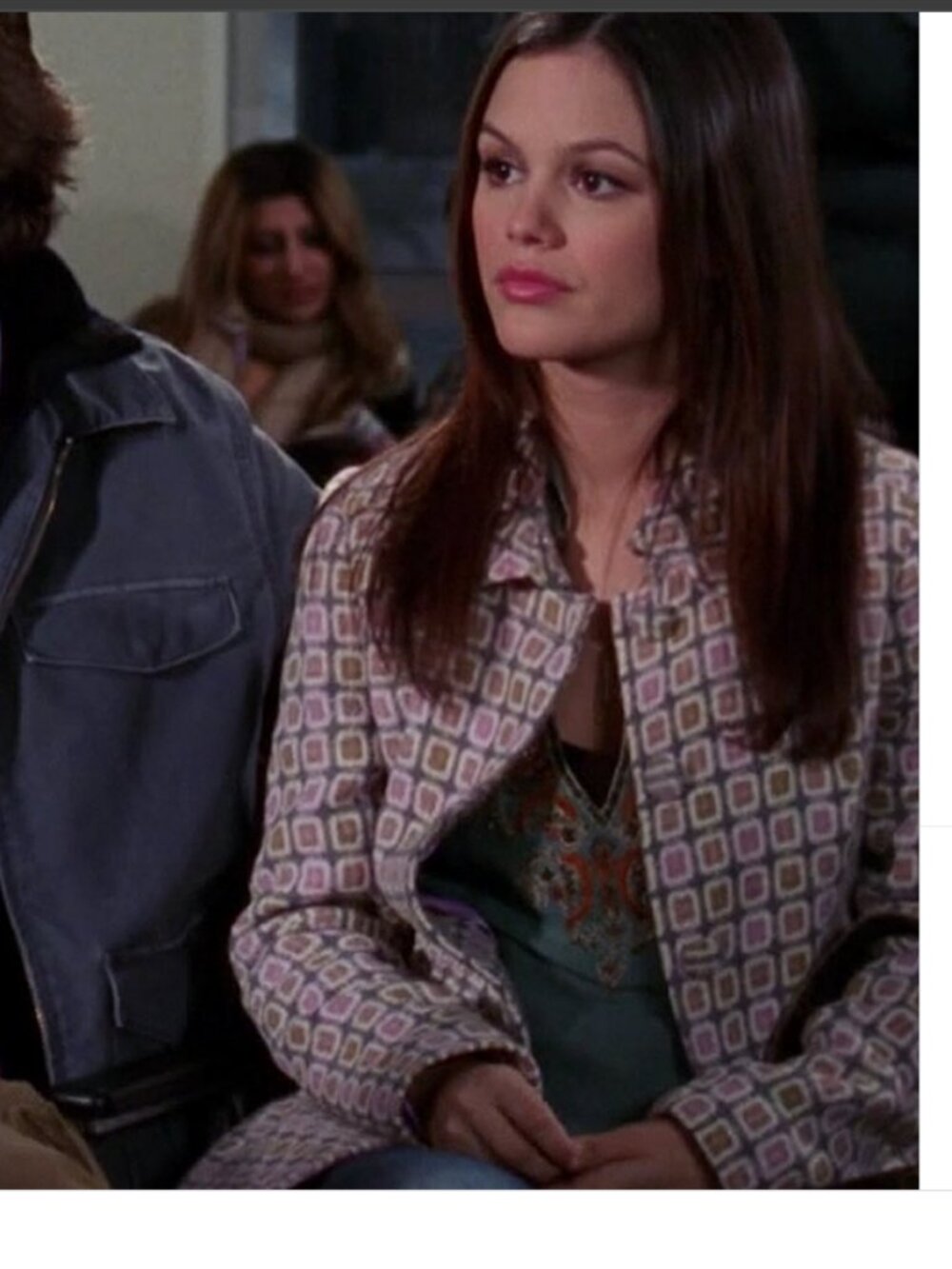 Alt. Version ASO Rachel Bilson/Summer Roberts The O.C. Mod Print Coat